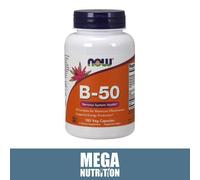 Vitamina B-50 Complesso 100 Capsule Veg Colina & Inositolo Biotina & Acido