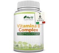Vitamina B Complex Alto Dosaggio 180 Compresse Vegane 6 Mesi Tutte le 8 Vitamine