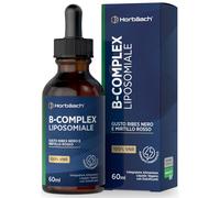 Vitamina B Complex Liposomiale Liquida Vegana 60ml per 2 Mesi con Vitamine B1 B2