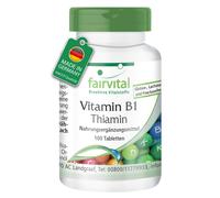Vitamina B1 - 100 compresse di tiamina per 3 mesi, alte dosi VEGAN | fairvital