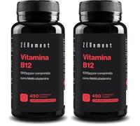 Vitamina B12 1000 mcg - Metilcobalamina - 450 Compresse Vegane - Zenement (Confezione da 2)