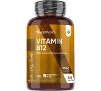 Vitamina B12 500 Mcg, 365 Compresse Vegane, 1 Compressa Al Giorno Da 6Mm, (1 Ann