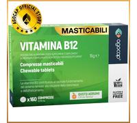 Vitamina B12 da 1000 mcg 160 micro compresse masticabili gusto agrumi. +Energia