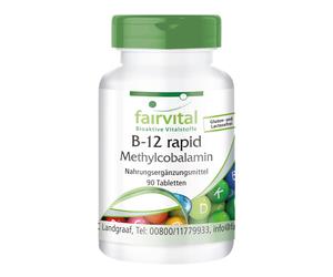 Vitamina B12 rapida metilcobalamina - 90 compresse sublinguali - VEGAN | fair...