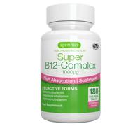 Vitamina B12 Sublinguale 1000mcg Metilcobalamina Metilata 180 Compresse Vegan