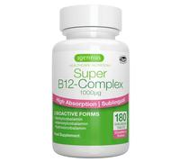 Vitamina B12 Sublinguale 1000mcg, Metilcobalamina Metilata, 180 Compresse Vegan, Integratore B12-3 Forme ad Alto Assorbimento, Ingredienti Puri, Gusto Fragola & Senza Zucchero, 1 al giorno - Igennus