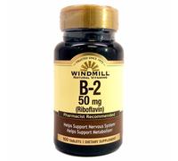 Vitamina B2 100 Compresse 50 Mg Di Windmill Health