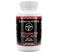 Vitamina B9 Integratore Acido Folico 400 mcg - 150 pz (Scorta 5 Mesi) di Capsule