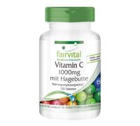 Vitamina C 1000 mg con rosa canina - 120 compresse per 120 giorni, VEGAN | fa...