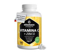 Vitamina C 1000mg (6 Mesi) Zinco Bioflavonoidi 180 Compresse 1 Compresse per