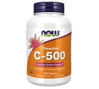 Now Foods Vitamin C-500 Chewable (100 Compressa da succhiare, Ciliegia e Bacca)