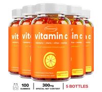 Vitamina C Gomma 300mg - Supporto immunitario, energia - con rosa fianchi