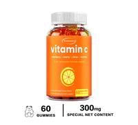 Vitamina C Gomma 300mg - Supporto immunitario, energia - con rosa fianchi