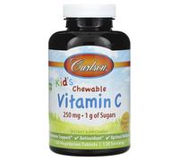 Vitamina C masticabile per bambini, 250mg gusto mandarino naturale - 120 compresse vegetariane