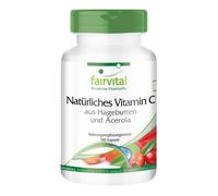 Vitamina C naturale da rosa canina e acerola - 180 capsule, VEGAN | fairvital