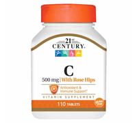 Vitamina C Rosa Canina 110 Compresse 500mg Da 21st Century