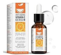 Vitamina C Serum Viso - Anti-Wrinkle & Boosts Collagene | Siero Vitamina C con Acido VC & Hyaluronic | Vitamina C Serums Skin Brightening & Idration per il viso Repair Damages Skin Cells - 30 ml