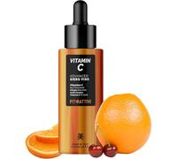 Vitamina C Siero Viso Coreano 100ml con Vitamin C Pura e Acido Ialuronico, Bakuchiol, Tè Verde, Siero Antimacchia Viso Illuminante, Antirughe Donna e Uomo, Skincare, Made In Italy