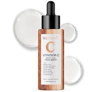 Vitamina C Siero Viso Coreano 100ml con Vitamin C Pura e Acido Ialuronico, Bakuchiol, Tè Verde, Siero Antimacchia Viso Illuminante, Antirughe Donna e Uomo, Skincare, Made In Italy
