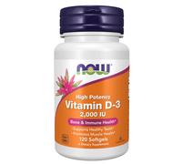 Vitamina D-3 2000 IU 120 Softgel Di Now Foods