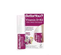 Vitamina D+K2 Spray orale quotidiano per bambini, Bubblegum e Mirtillo - 15 ml.