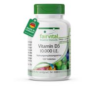 Vitamina D3 10.000 UI - 120 compresse - per ossa, muscoli e molto altro | Fai...