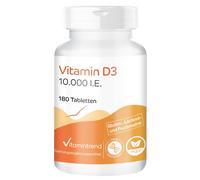 Vitamina D3 10.000 UI - 180 compresse, ad alto dosaggio, solo 1 compressa ogn...