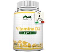 Vitamina D3 1000 UI 365 Capsule Softgel 1 Anno di Scorta Integratore di Vitamina