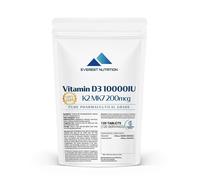 VITAMINA D3 10000IU +K2 MK7 200mcg Salute Articolazioni Ossa Sistema immunitario