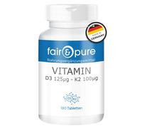 VITAMINA D3 125μg - K2 100μg - 180 Compresse, fair&pure