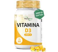 Vitamina D3 2000 UI per Ossa, Muscoli e Sistema Immunitario, VitaminPu