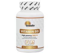 Vitamina D3 2000 UI - Softgels - Ossa Forti, Immunità & Alta Forza - Sowelo