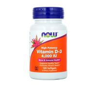 Vitamina D3 4000 UI NOW (120 capsule molli)
