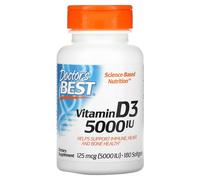 Vitamina D3, 5000 IU - 180 softgels
