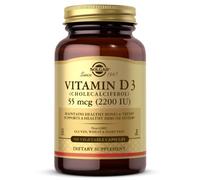 Vitamina D3 (colecalciferolo) 55 mcg 100 capsule vegetali l'immunità Solgar