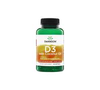 Vitamina D3 con olio di cocco, 60 capsule molli Swanson Health Products