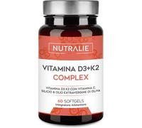 Vitamina D3 E K2 10000 UI - Immunità Ossa E Muscoli - Vit D3 K2 MK7 Con Vitamina