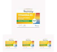 Vitamina D3 - Formula Potenziata 2000 UI - Integratore Difese Immunitarie - Assorbimento Calcio e Fosforo, Salute Ossa, Denti e Muscoli - Sistema Immunitario - 90 Compresse - Vitarmonyl