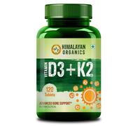 Vitamina D3 Himalayan Organics 600 UI + K2 | Salute delle ossa e del cuore...