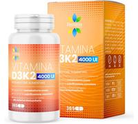 Vitamina D3 K2 4000 UI - 365 Microcompresse (Scorta 1 Anno) Supporto per Ossa, D