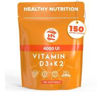 Vitamina D3 K2 (4000 UI) di Alto Dosaggio Vitamina D Supporta alla funzione immu