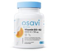 Vitamina D3 + K2, 4000UI + 150mcg - 60 capsule molli