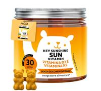 Vitamina D3 K2 Hey Sunshine Caramelle gommose con Vitamina D3 25 µg (1000 UI) e