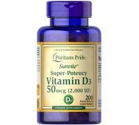 Vitamina D3 Super-Potente, 50mcg - 200 capsule molli