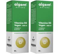 Vitamina D3 Vegan 2000 Ui 50 Ml 2x50 ml Gocce orali