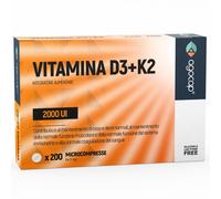 Vitamina D3 Vitamina K2 (MK7) Integratore Alimentare per Ossa e Sistema