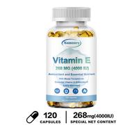 Vitamina E 268mg - Anti-età,Antiossidante, Salute Della Pelle - Tocoferoli Misti