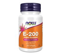 Now Foods Vitamin E-200 D-Alpha Tocopheryl (100 Capsule morbida)
