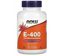 NOW E-400 100% Natural Mixed Tocopherols 250 Softgels NOW0894