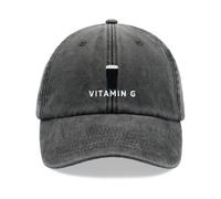Vitamina G Cappello Baseball Vintage Slavato Unisex Papà Birra Stout Regalo Del